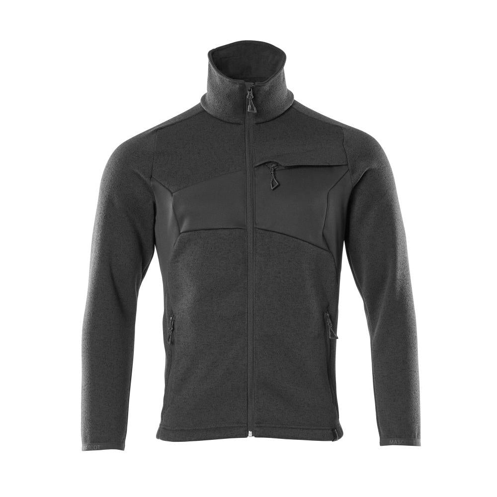 Maglione lavorato a maglia con cardigan con cerniera