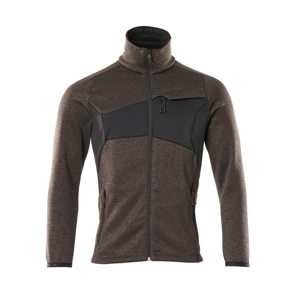 Maglione lavorato a maglia con cardigan con cerniera