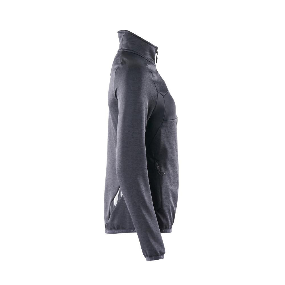 Pullover in pile con zip, giacca in micropile da donna