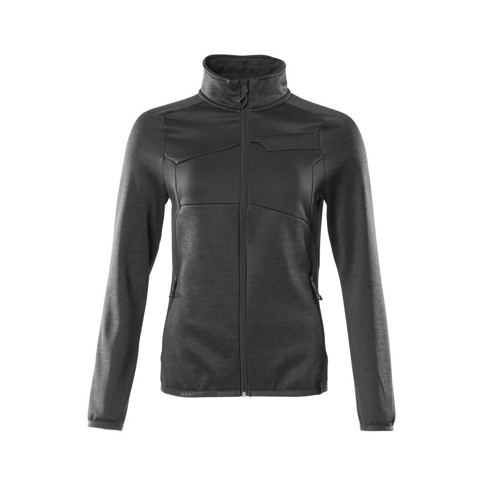 Pullover in pile con zip, giacca in micropile da donna