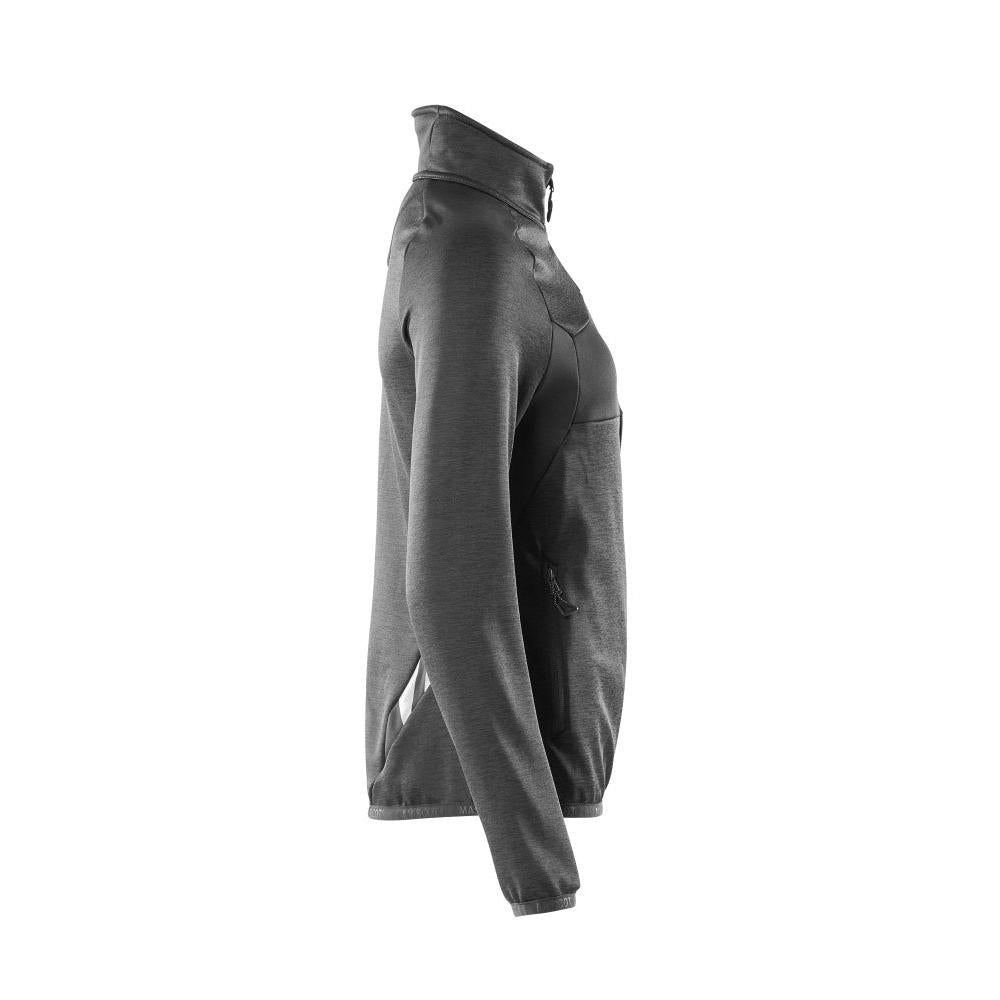 Pullover in pile con zip, giacca in micropile da donna