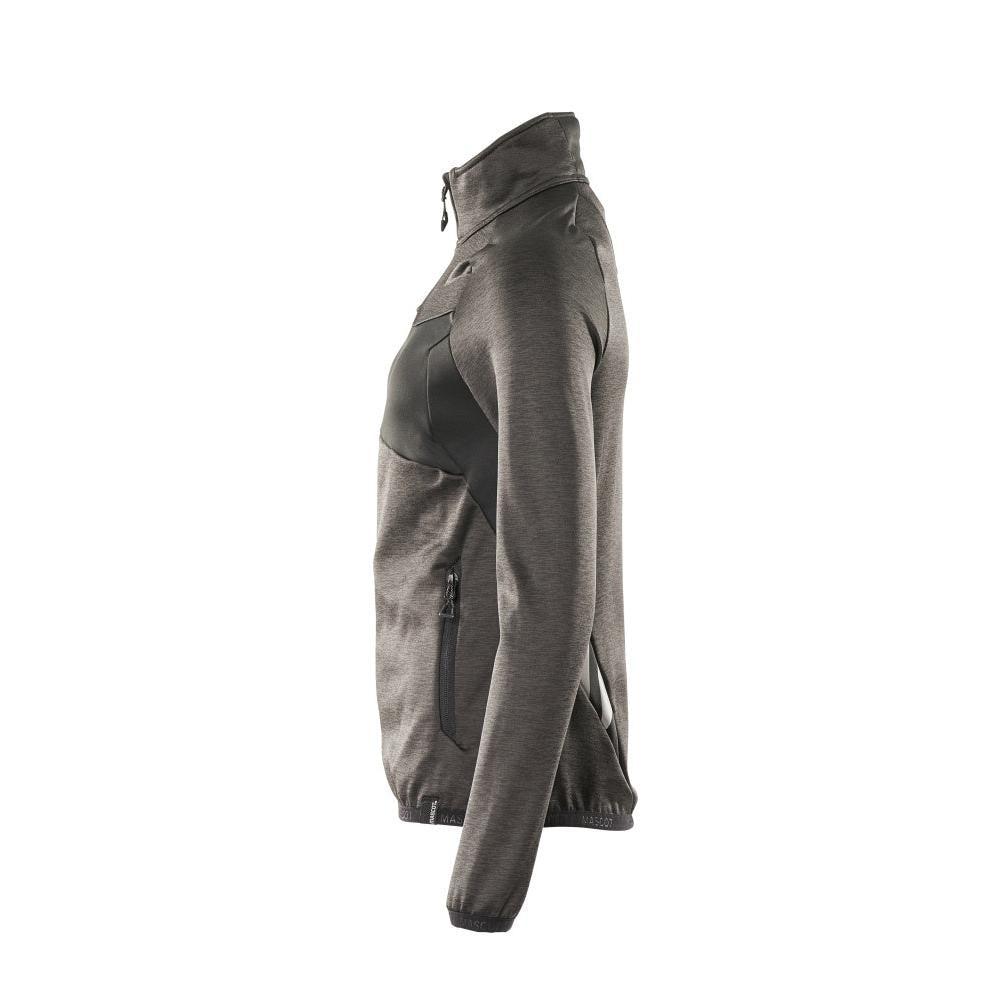 Pullover in pile con zip, giacca in micropile da donna