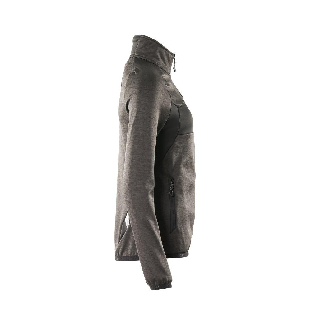 Pullover in pile con zip, giacca in micropile da donna