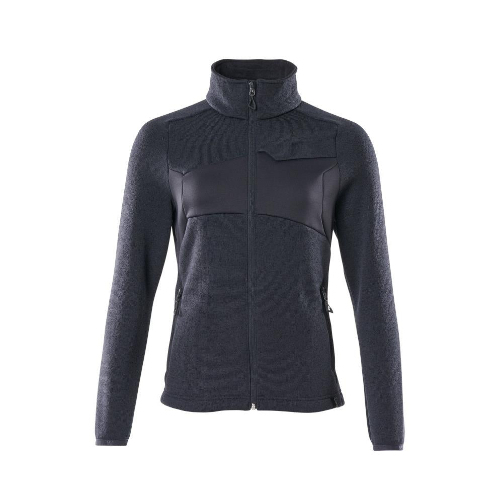 Maglione lavorato a maglia con cerniera, cardigan da donna