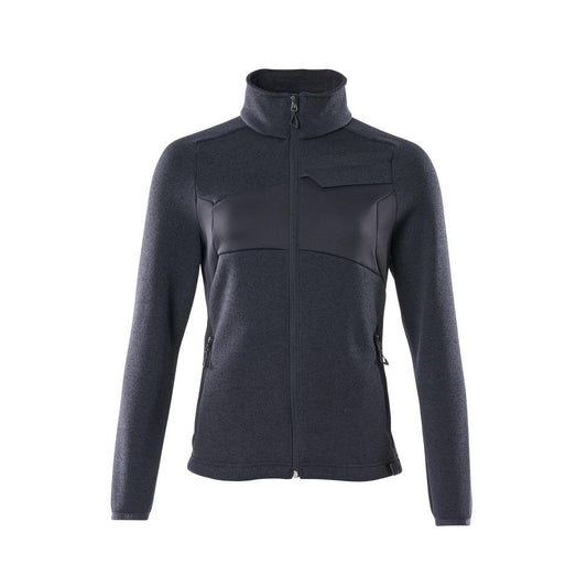 Maglione lavorato a maglia con cerniera, cardigan da donna