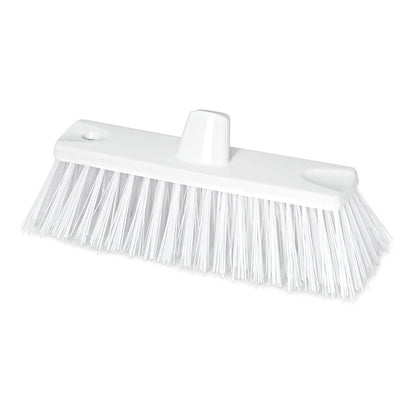 La testa di scopa grossa HACCP Nölle Profi Brush 30 cm ha setole extra dure (1,00 mm), due fori di fissaggio ed è raffigurata su un semplice sfondo bianco. Marca: Nölle Profi Brush Bürsten- & Pinseltechnik e.K.