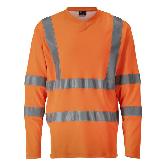 T-shirt, scollo a V, maglietta a maniche lunghe