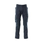 Pantaloni con tasche al ginocchio, pantaloni extra leggeri, nero-blu