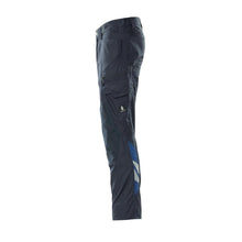 Pantaloni con tasche al ginocchio, pantaloni extra leggeri, nero-blu