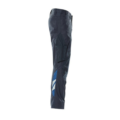 Pantaloni con tasche al ginocchio, pantaloni extra leggeri, nero-blu