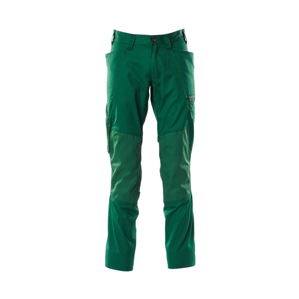 Pantaloni con tasche al ginocchio, pantaloni extra leggeri, verde