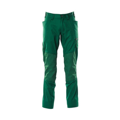 Pantaloni con tasche al ginocchio, pantaloni extra leggeri, verde
