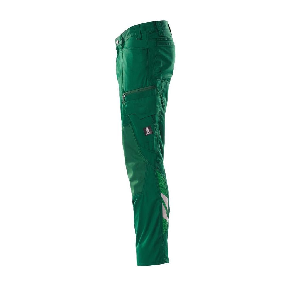 Pantaloni con tasche al ginocchio, pantaloni extra leggeri, verde