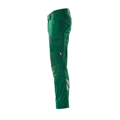 Pantaloni con tasche al ginocchio, pantaloni extra leggeri, verde