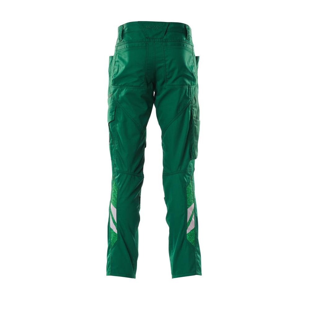Pantaloni con tasche al ginocchio, pantaloni extra leggeri, verde