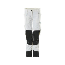 Pantaloni con tasche al ginocchio, donna, pantaloni Pearl, bianco