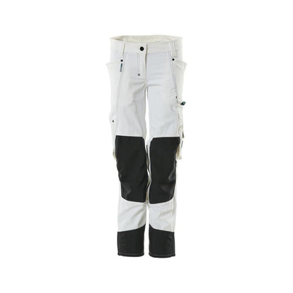 Pantaloni con tasche al ginocchio, donna, pantaloni Pearl, bianco