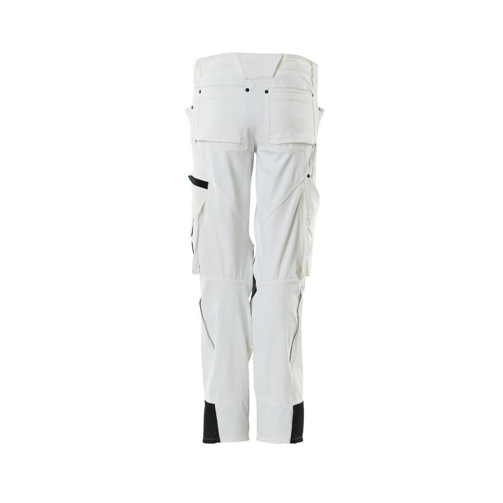 Pantaloni con tasche al ginocchio, donna, pantaloni Pearl, bianco
