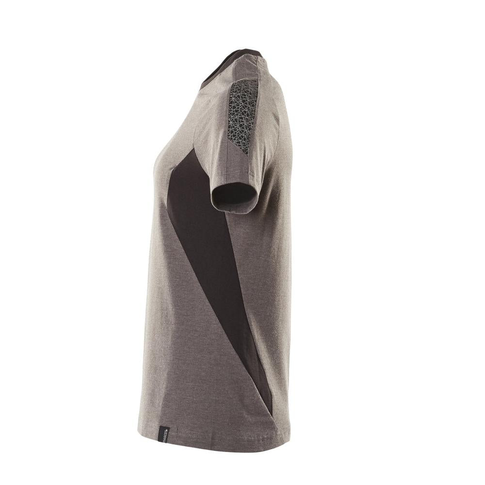 T-shirt, maglietta da donna, antracite scuro/nero