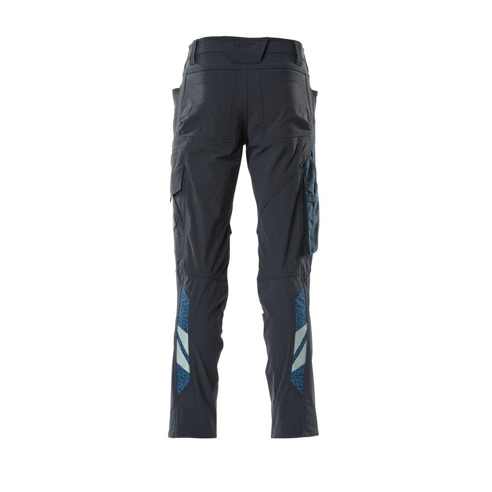 Pantaloni, tasche al ginocchio, pantaloni ULTIMATE STRETCH, nero-blu