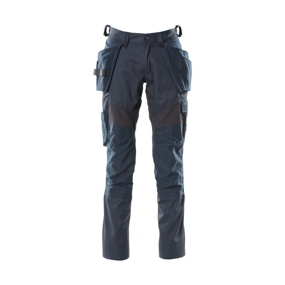 Pantaloni con tasche appese, pantaloni con inserti stretch