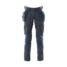 Pantaloni con tasche appese, pantaloni con inserti stretch