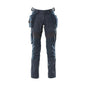 Pantaloni con tasche appese, pantaloni con inserti stretch