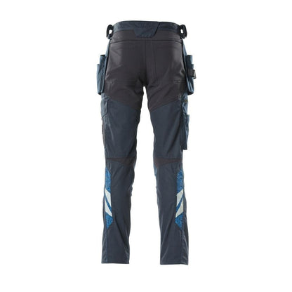 Pantaloni con tasche appese, pantaloni con inserti stretch