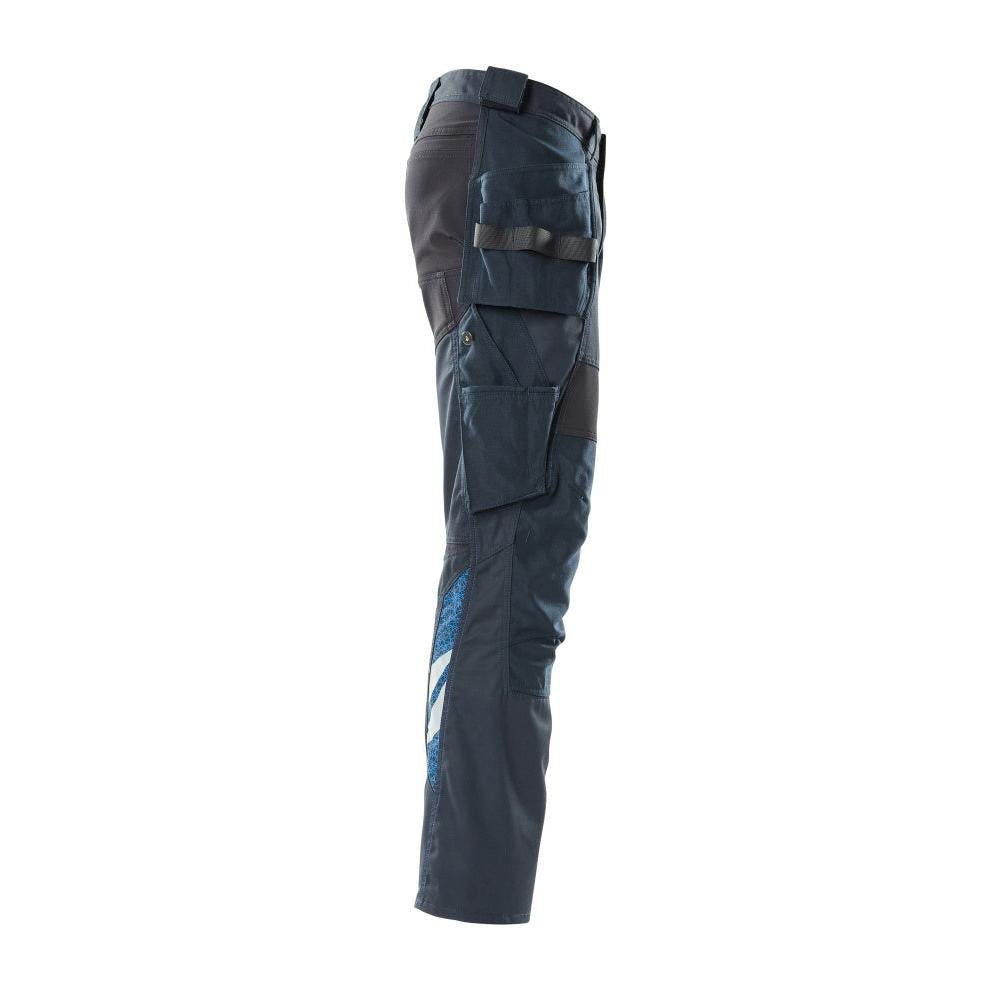 Pantaloni con tasche appese, pantaloni con inserti stretch
