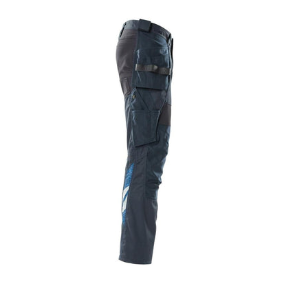 Pantaloni con tasche appese, pantaloni con inserti stretch