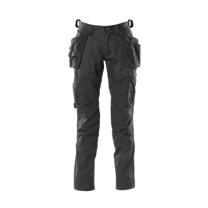 Pantaloni con tasche appese, pantaloni con inserti stretch