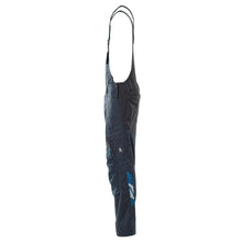 Salopette, tasche al ginocchio, inserti elasticizzati Salopette, nero-blu