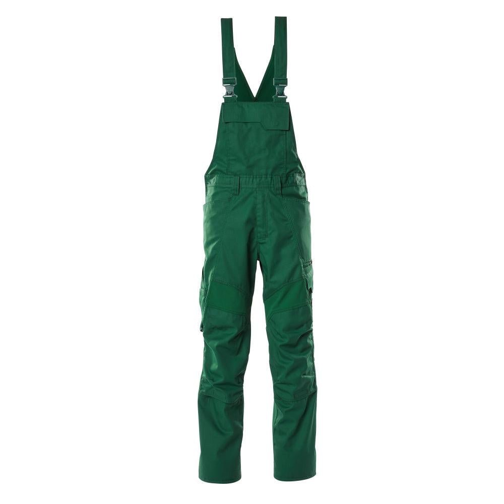 Salopette, tasche al ginocchio, inserti elasticizzati Salopette, verde
