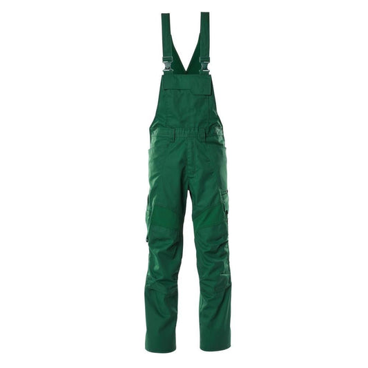 Salopette, tasche al ginocchio, inserti elasticizzati Salopette, verde