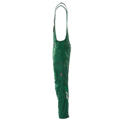 Salopette, tasche al ginocchio, inserti elasticizzati Salopette, verde
