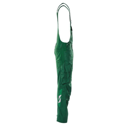 Salopette, tasche al ginocchio, inserti elasticizzati Salopette, verde