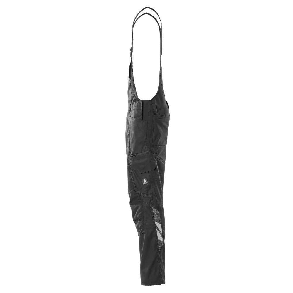 Salopette, tasche al ginocchio, inserti elasticizzati Salopette, colore nero