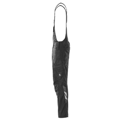 Salopette, tasche al ginocchio, inserti elasticizzati Salopette, colore nero