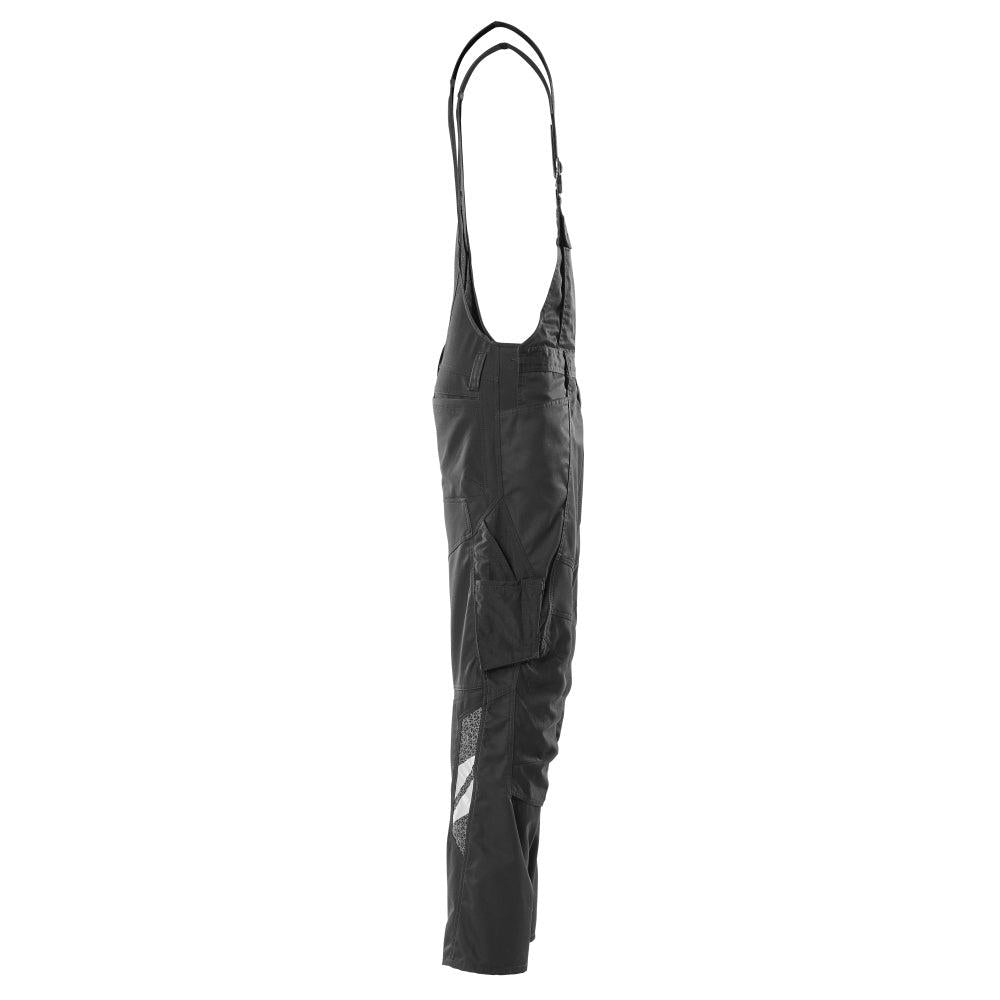 Salopette, tasche al ginocchio, inserti elasticizzati Salopette, colore nero