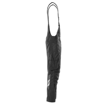 Salopette, tasche al ginocchio, inserti elasticizzati Salopette, colore nero