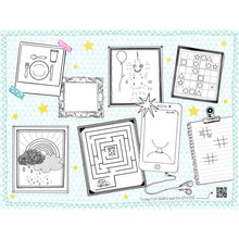 Die Papier-Tischsets 30 x 40 cm von Duni GmbH bieten Labyrinthe, Tic-Tac-Toe, Punkte verbinden, Zeichenaufforderungen und mehr auf einem sternförmigen Hintergrund - perfekt für Kinder, die gerne zeichnen. Packung mit 250 Stück.