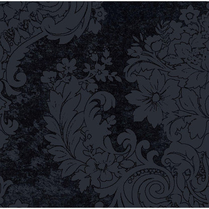 Motivi floreali e fogliari scuri e ricchi di dettagli su uno sfondo nero strutturato creano un design ispirato al barocco - ideale per i tovaglioli Dunilin 40 x 40 cm 1/4 piega di Duni GmbH.