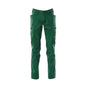 Pantaloni, tasche sulle cosce, pantaloni con inserti stretch, verde