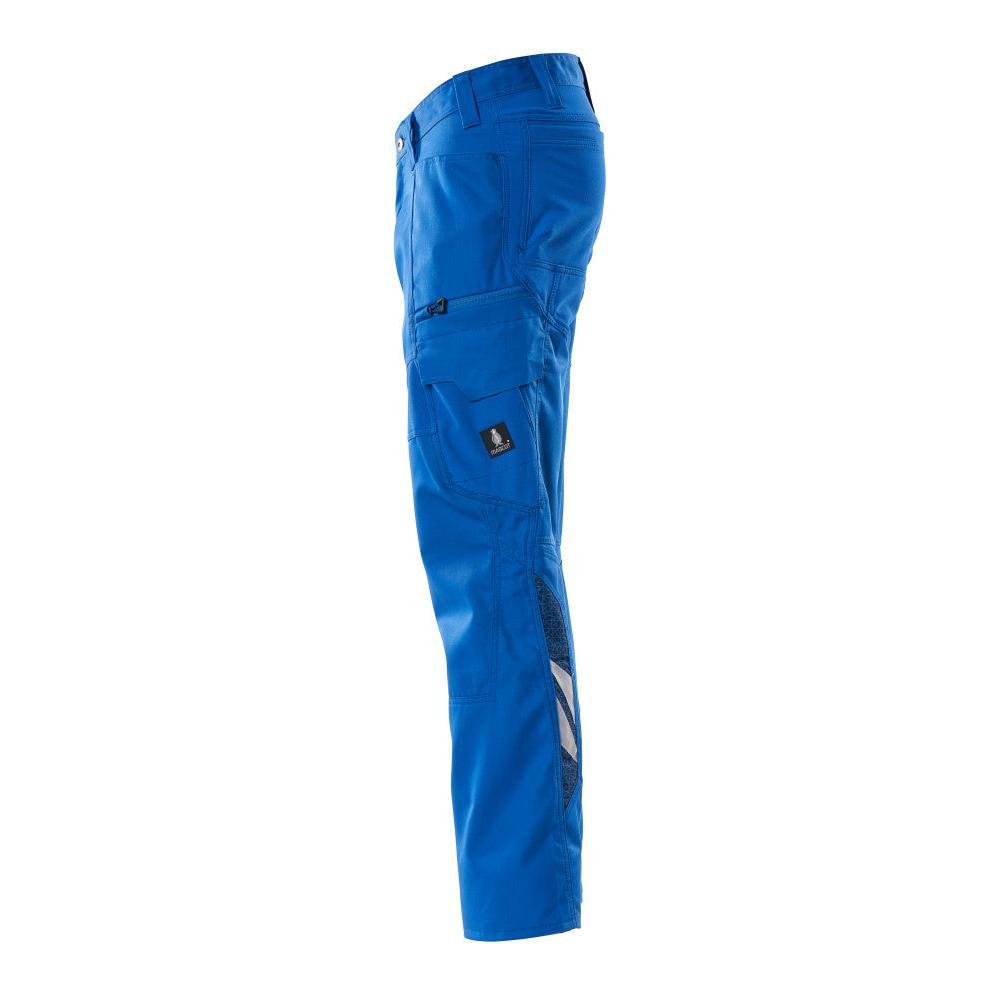 Pantaloni, tasche sulle cosce, pantaloni con inserti stretch, azzurro