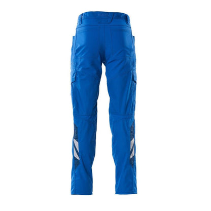 Pantaloni, tasche sulle cosce, pantaloni con inserti stretch, azzurro