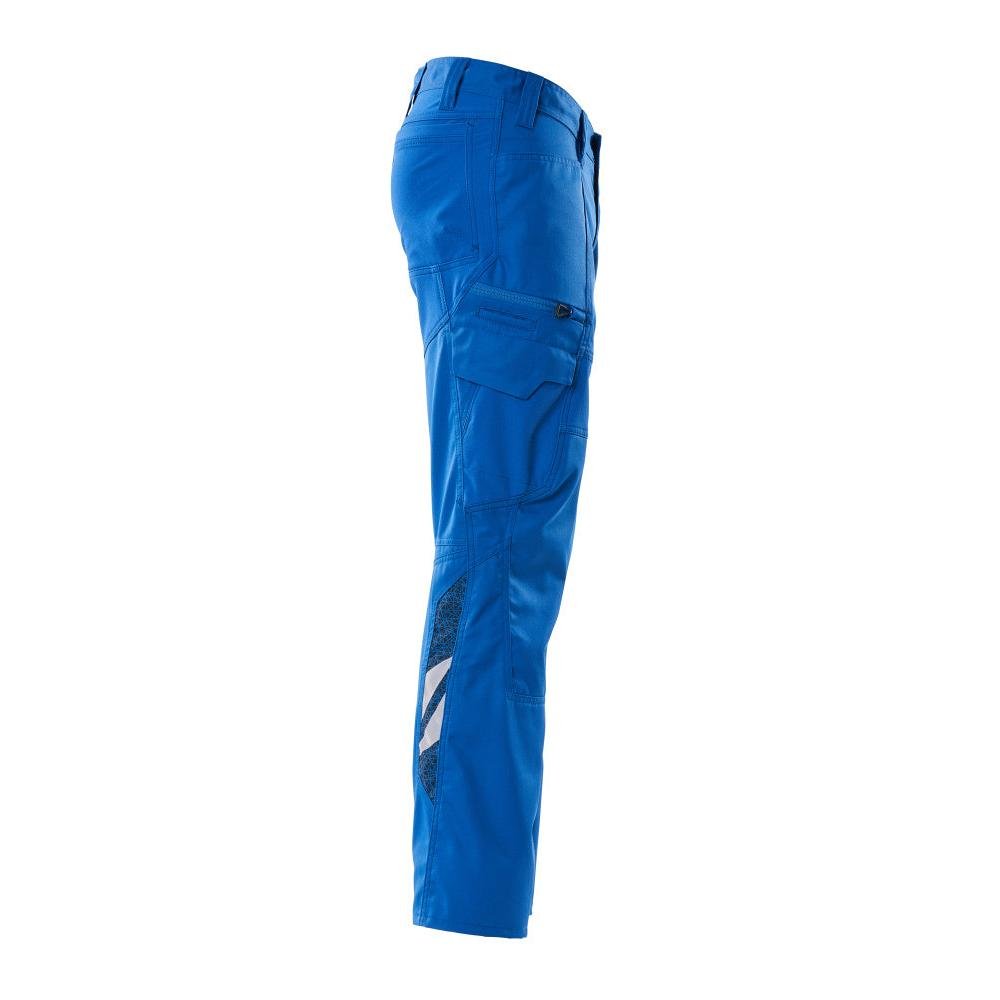 Pantaloni, tasche sulle cosce, pantaloni con inserti stretch, azzurro