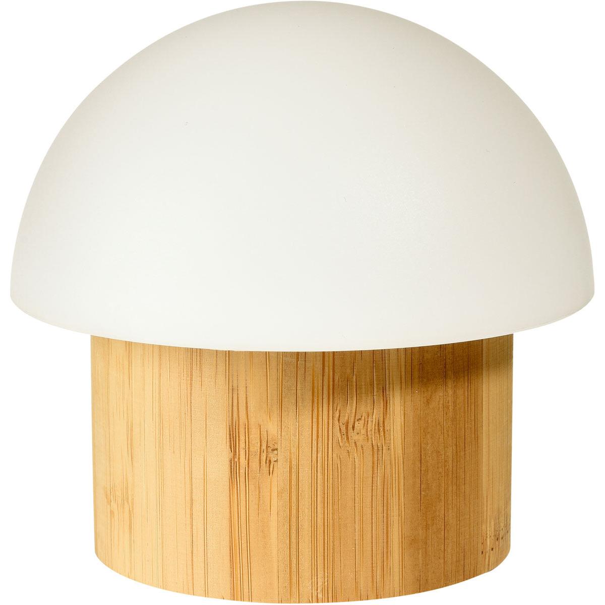 Il portacandele a LED in bambù (105x110 mm) di Duni GmbH, dal design elegante, è stato fotografato su sfondo bianco - una scelta elegante per un'illuminazione sostenibile. Confezione: 1 pezzo.