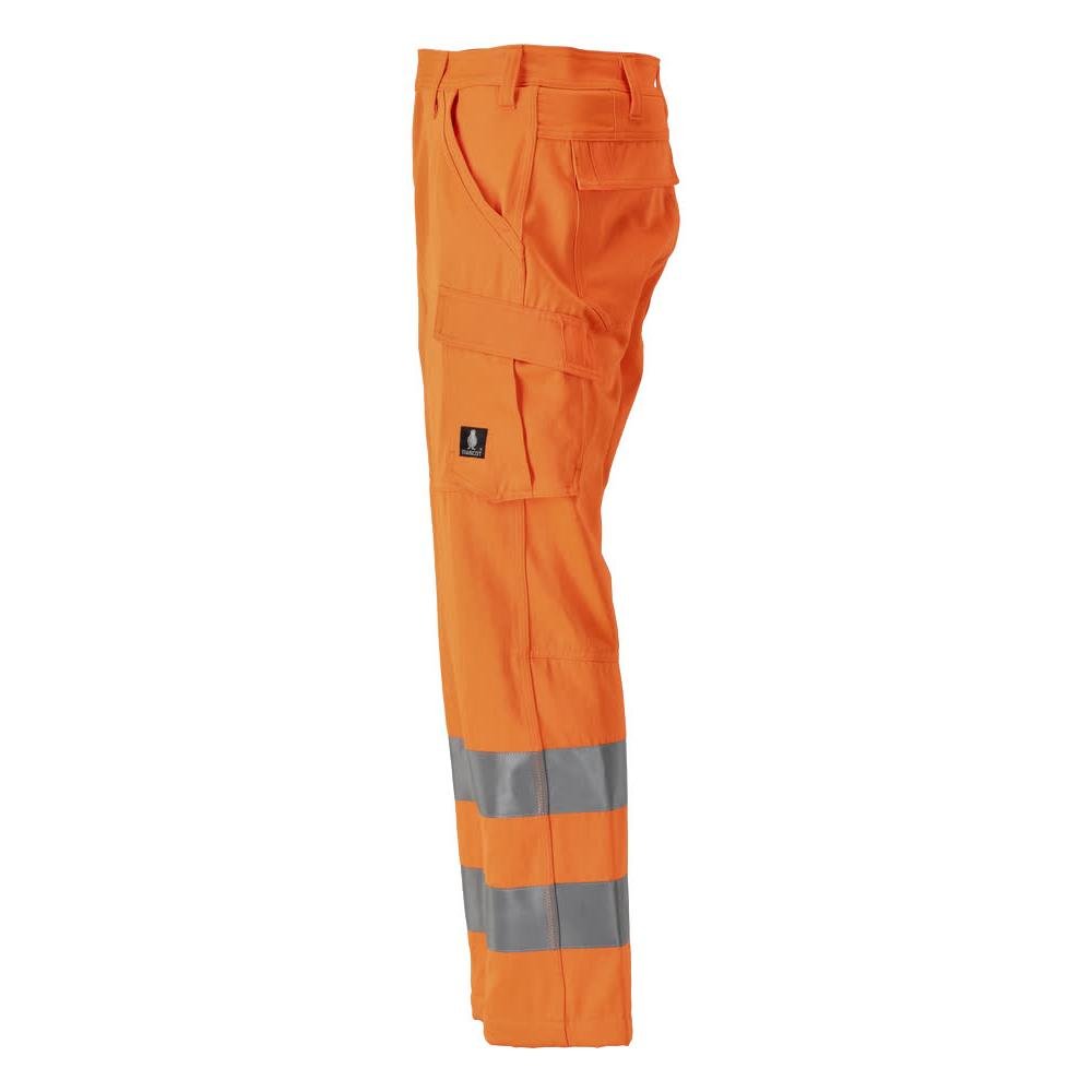 Pantaloni, tasche sulle cosce, pantaloni semplici, arancione ad alta visibilità