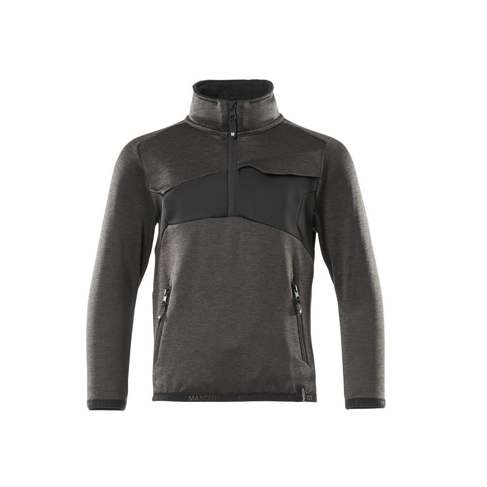 Maglione in pile per bambini, maglione corto con cerniera per bambini