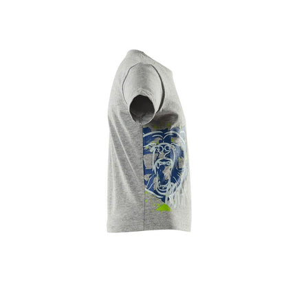 T-shirt per bambini, con stampa T-shirt per bambini, grigio mélange
